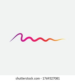 Sound waves vector illustration design template