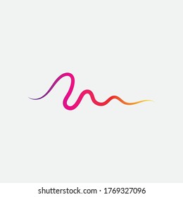 Sound waves vector illustration design template