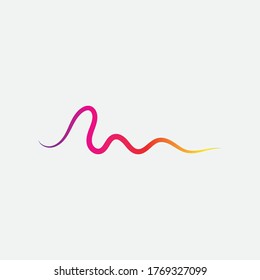 Schall-Wellen-Vektorgrafik-Design