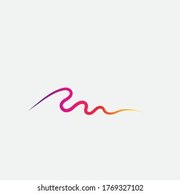 Sound waves vector illustration design template