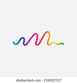 Sound waves vector illustration design template
