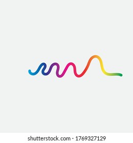 Sound waves vector illustration design template