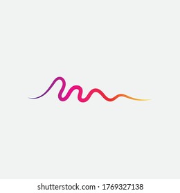 Sound waves vector illustration design template