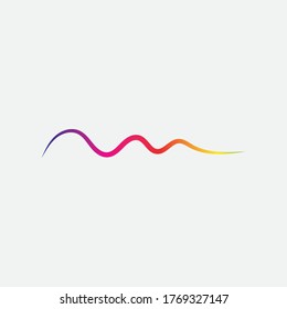 Sound waves vector illustration design template