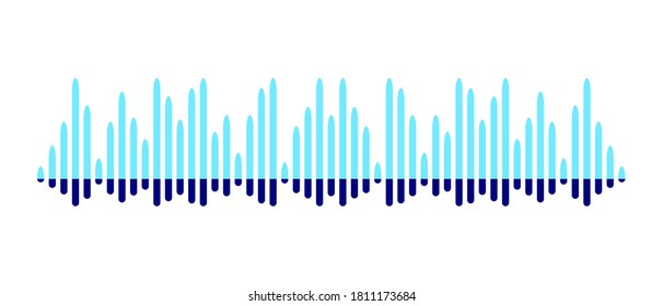 Sound-Wellen, Vektorgrafik-Design-Vorlage.