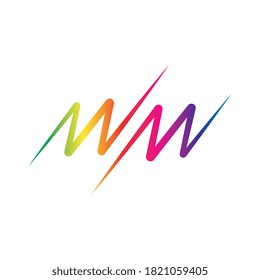 Sound waves vector illustration design template