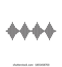 Sound waves vector illustration design template