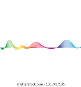 Sound waves vector illustration design template