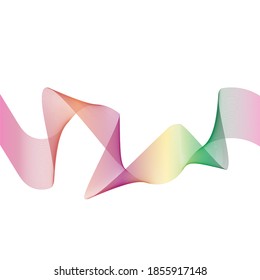 Sound waves vector illustration design template