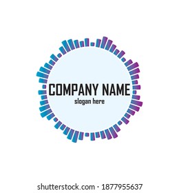 Sound waves vector illustration design template
