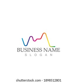 Sound waves vector illustration design template