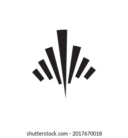 Sound waves vector illustration design template