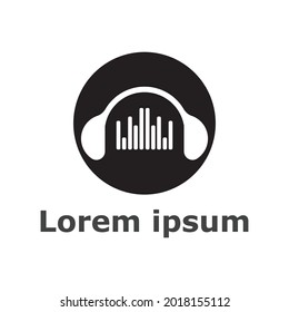 Sound waves vector illustration design template