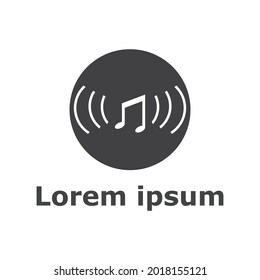 Sound waves vector illustration design template
