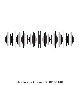 Plantilla de diseño de ilustraciones vectoriales de ondas de sonido