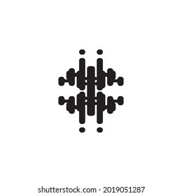 Plantilla de diseño de ilustraciones vectoriales de ondas de sonido