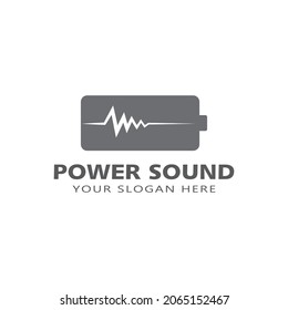 Sound waves vector illustration design template