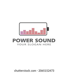 Sound waves vector illustration design template