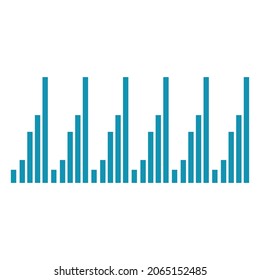 Sound waves vector illustration design template