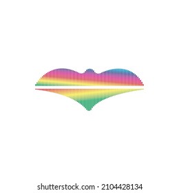 Plantilla de diseño de ilustraciones vectoriales de ondas de sonido