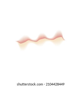 Sound waves vector illustration design template