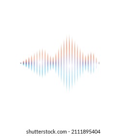 Sound waves vector illustration design template