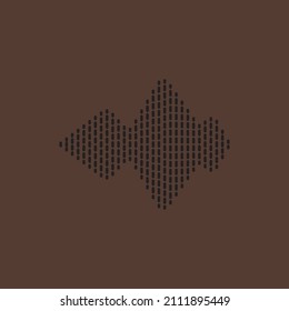 Plantilla de diseño de ilustraciones vectoriales de ondas de sonido
