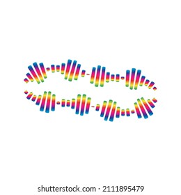 Sound waves vector illustration design template