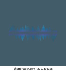 Plantilla de diseño de ilustraciones vectoriales de ondas de sonido