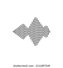 Sound waves vector illustration design template