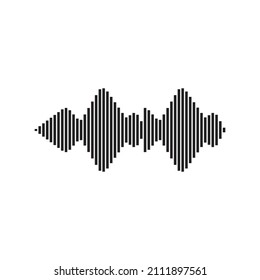 Sound waves vector illustration design template