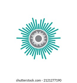 Plantilla de diseño de ilustraciones vectoriales de ondas de sonido