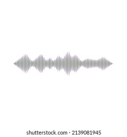 Sound waves vector illustration design template