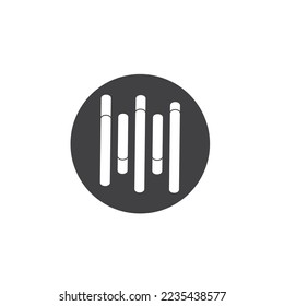 Sound waves vector illustration design template
