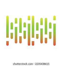Sound waves vector illustration design template