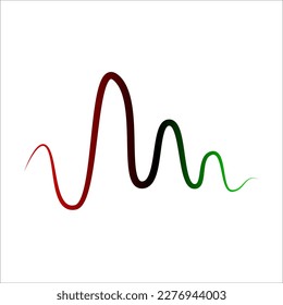 Sound waves vector illustration design