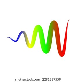 Sound waves vector illustration design