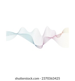 Sound waves vector illustration design template