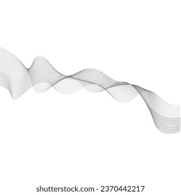 Plantilla de diseño de ilustraciones vectoriales de ondas de sonido
