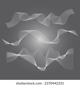 Schall-Wellen-Vektorgrafik-Design