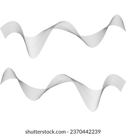 Sound waves vector illustration design template
