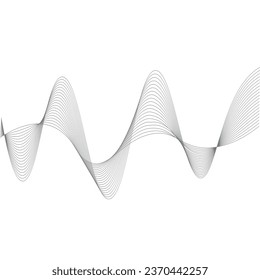 Sound waves vector illustration design template