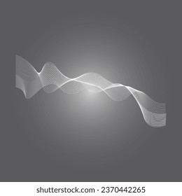 Sound waves vector illustration design template