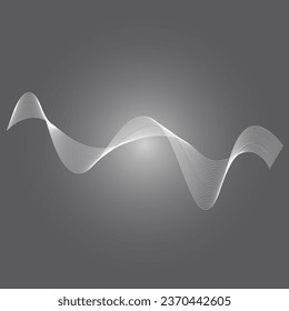 Sound waves vector illustration design template
