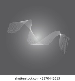 Plantilla de diseño de ilustraciones vectoriales de ondas de sonido