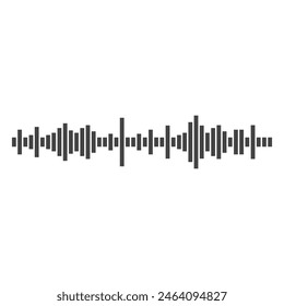 Sound waves vector illustration design template