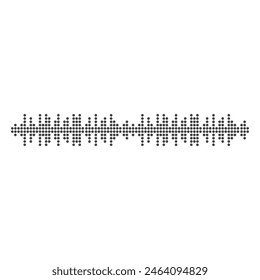 Sound waves vector illustration design template