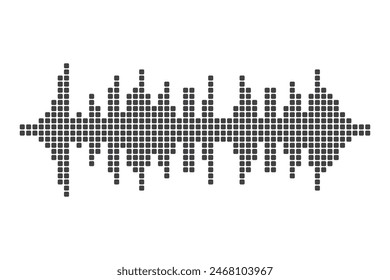 Sound waves vector illustration design template