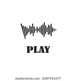 Sound waves vector illustration design template