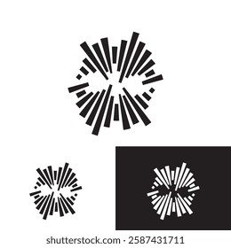 Sound waves vector illustration design template